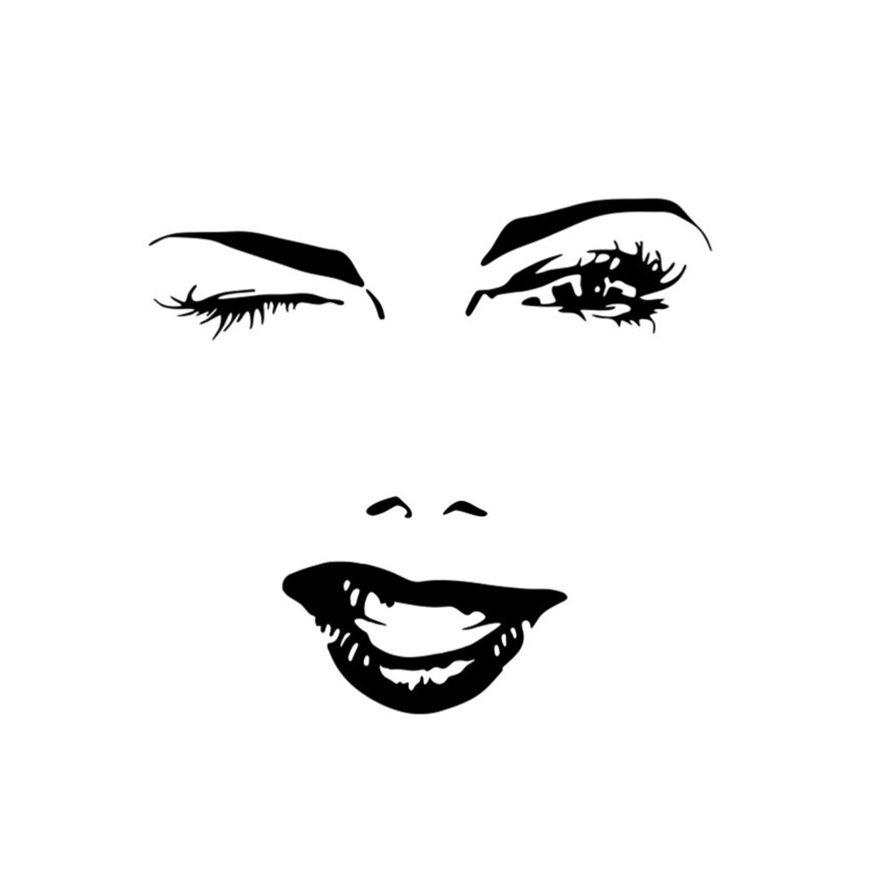 Wall Vinyl Decal Home Decor Art Sticker Beauty Salon Mural Art Black