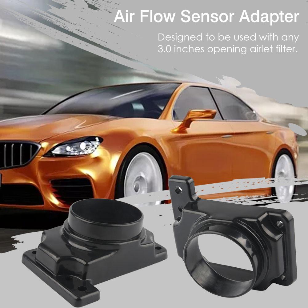Air Filter Adapter Heat Resistant Plastic Air Intake Mass Flow Sensor Adapter Air Intake Meter Adapter