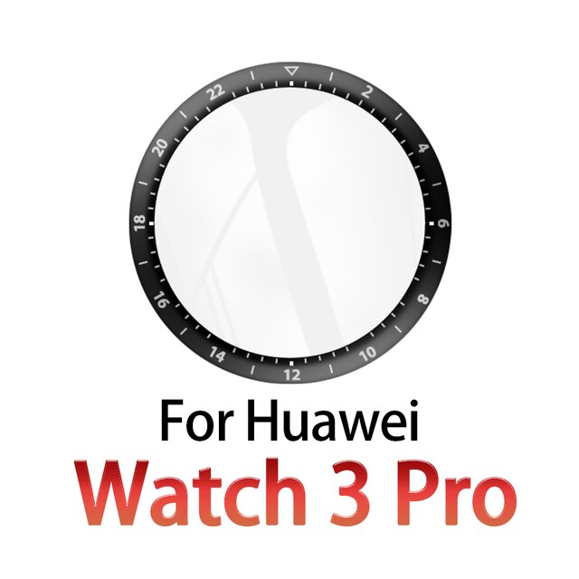 Protector de pantalla curvada 3D para Huawei Watch 3 / 3 Pro, funda de cristal protectora suave para Huawei Smart Watch 3 3pro, 2 unidades: Huawei Watch 3pro