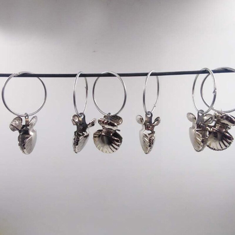 Portable Shell Rings Shape Curtain Clips Stainless Steel Window Shower Clothes Pegs Clamps Drapery Hook Storage