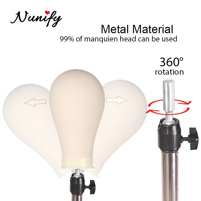 Mannequin Head Tripod Wig Holder Black Adjustable Tripod Stand Holder For Training Head Mini Normal Two Size Strong Wig Stand
