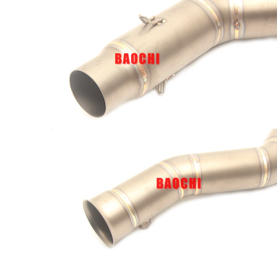 Motorfiets Uitlaat Adapter Mid Buis Kant Sluit Link Pijp Escape Voor Yamaha Yzf R1 Uitlaatpijp