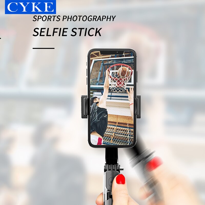 CYKE L08 Anti-shake Stabilizer Extendable Bluetooth Selfie Stick Mobile Phone Stand Lightweight Single-axis for phone gimbal