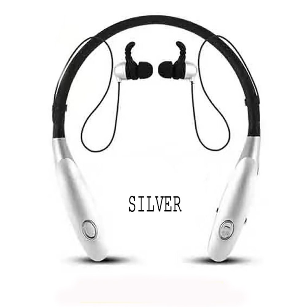 Auricolare Bluetooth 34Hr Cuffie Senza Fili In Esecuzione Sport Suono Basso Auricolare Con Microfono Per Il Iphone Xiaomi Auricolari: SILVER