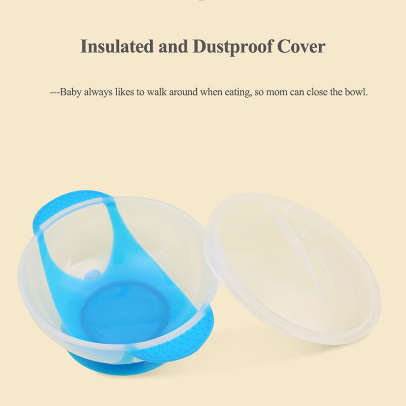 Bol d'apprentissage pour bébé 60ML | Avec ventouse, plateau assiette à nourriture, plats et cuillère et bol à dîner apprentissage pour bébé, enfant en bas âge 1 pièce