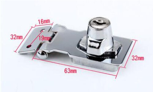 Thicken Zinc Alloy Buckle Lock For Wardrobe Cabinet File Cabinet Door Lock For Home Office With 2 Keys Drawer Lock: A-2.5 Inch