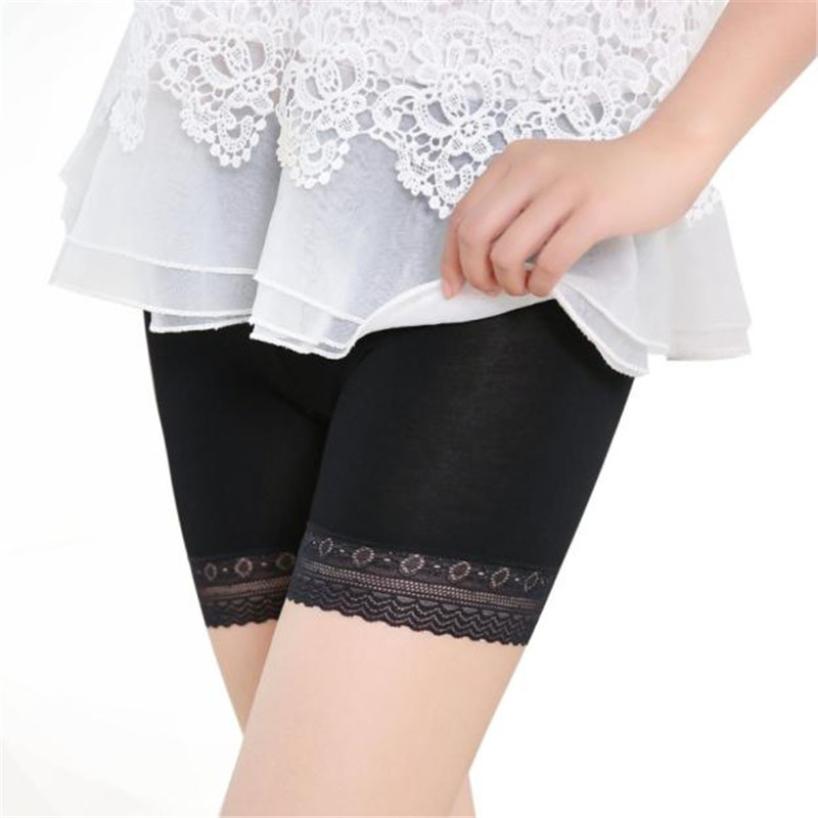 mujer encaje faldas con capas Falda corta debajo de los pantalones de seguridad ropa interior pantalones cortos **