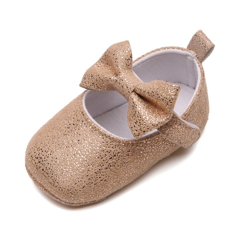 Infant anit-slip hengittävät vauvan kengät makea rusetti prinsessa kengät vauva tyttö matalat kengät vauvan ensimmäinen kävelijä 22222: X / 13-18 kuukautta