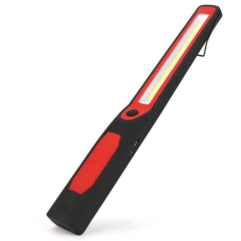 Lampe torche LED rechargeable 800 lumens, 2 mini lampes travail, COB étanche USB crochet décapsuleur magnétique pour camping réparations urgence pêche | Leroy Merlin