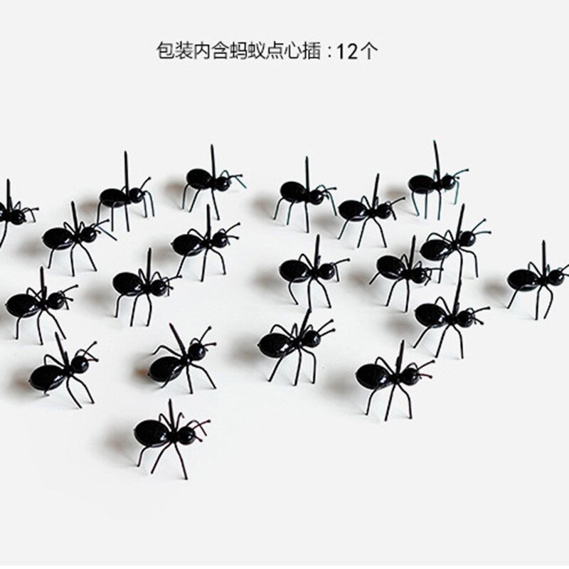 Food Grade 12pcs Ant Fork For Fruit Dessert Cake Toothpick Safety Environmental Protection Funny Fruit Toothpick