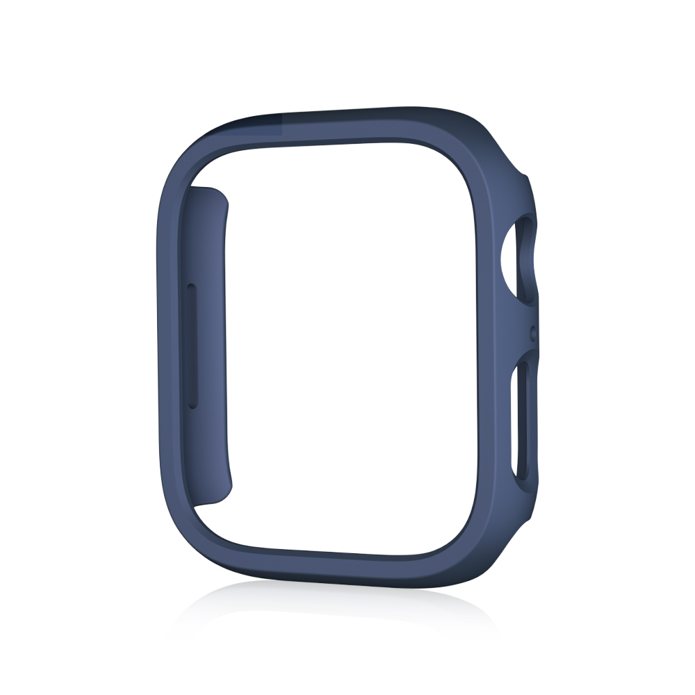 Matte Case For Apple Watch 44mm 40mm 41mm 45mm Hollow out Screen Protector PC Frame Cover apple watch Series 9 8 7 6 5 4 se: RED / 1.9 Inches & Under