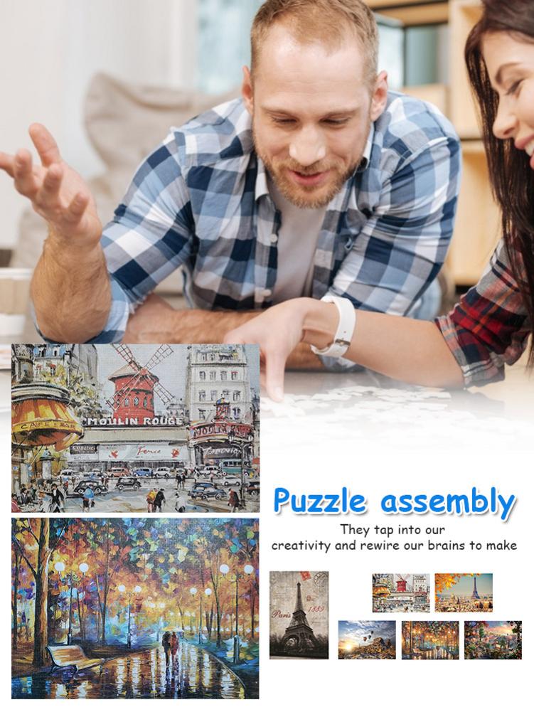 FAI DA TE 1000 Pezzi di Puzzle di Puzzle Di Puzzle di Montaggio In Legno Foto di Paesaggio di Puzzle Giocattoli Per Adulti Giochi Per Bambini Giocattoli Educativi Per Bambini Regalo