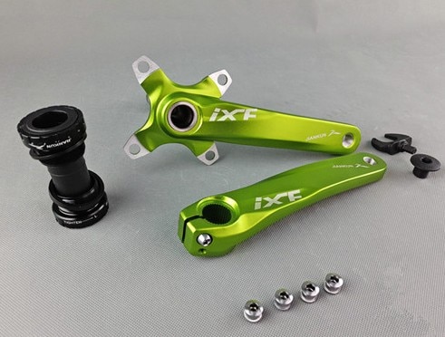 Aluminium fiets crank tandwiel mountainbike trapas crank gegroefde schijf mtb 104 bcd fiets onderdeel voor xt  m610 m590