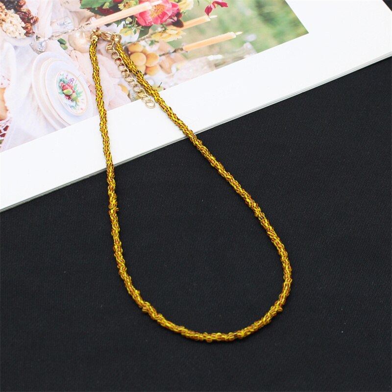 Bohemia Colorful Seed Beads Initial Choker Women Colar Collar Necklace Fashion Beach Femme Jewelry Gift Wholesale: 8