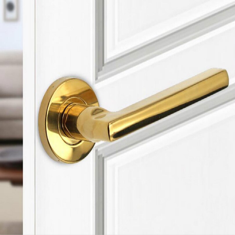 door handles for interior doors outside black door handle black golden silver door pulls without lock: Gold