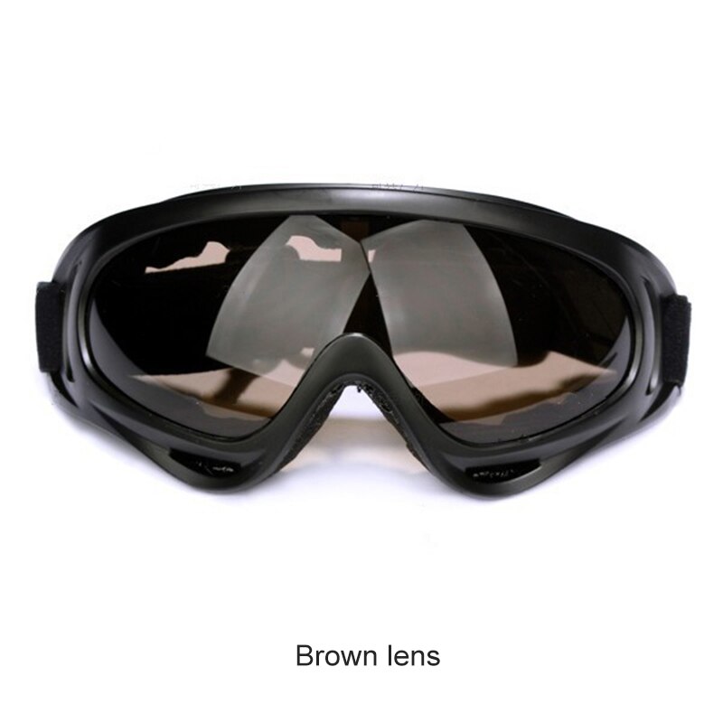 1pc anti-ridse vindtæt udendørs cykelbriller pc-linse store ramme briller udendørs sportsskiløb briller beskyttelsesbriller