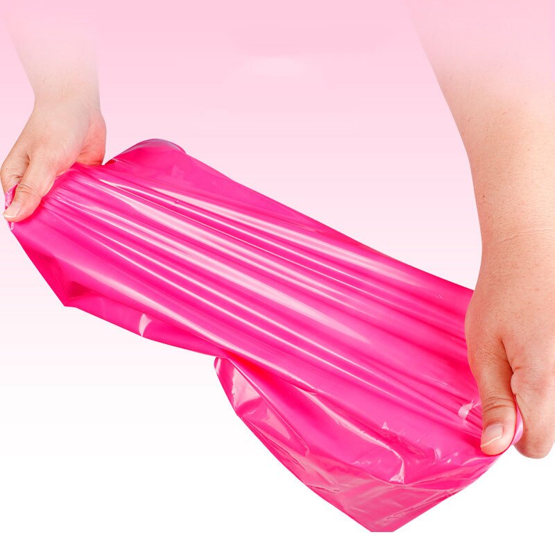 Inplostop – sacs de courrier Poly, lot de 50 pièces, sacoches de courrier Express en plastique épais imperméable, couleur Rose , fourre-tout