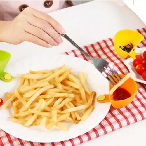 Dip Clips Dipping Sauce Holders Food Ketchup BBQ Blue Ranch Dressing Crate UK