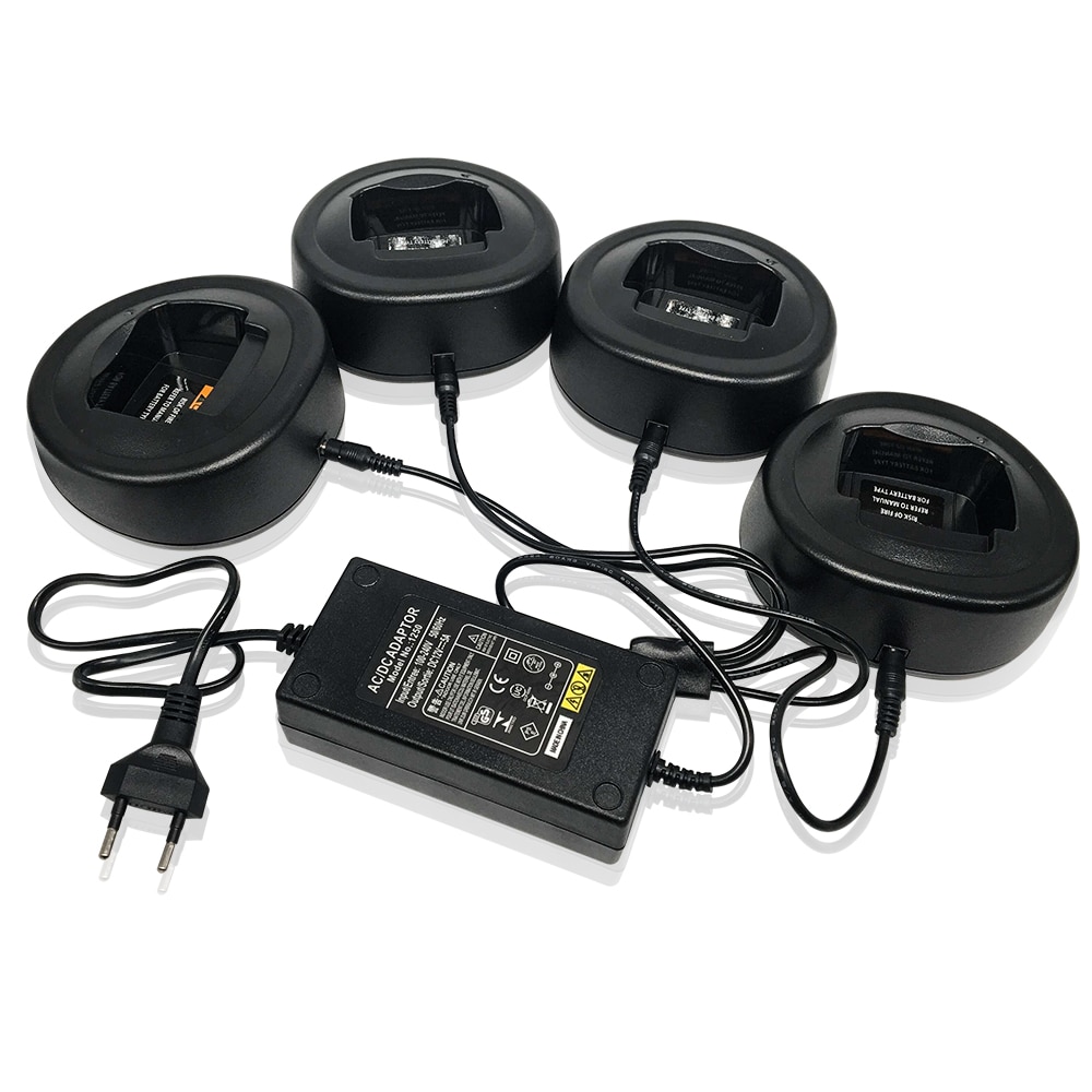 HTN9000 PMLN5196 4 Base Multi-unités Chargeur pour MOTOROLA Radio GP340 GP360 GP640 PRO5150 PR860 GP328 PTX760 HT750 MTX850 GP344