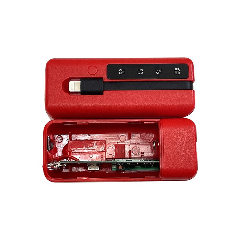 18650 akku-aufbewahrungsboxen mit schnellladefunktion, 1 abschnitt, kein schweißen mit kabel erforderlich, 2a powerbanks, 21700 handy-ladegeräte
