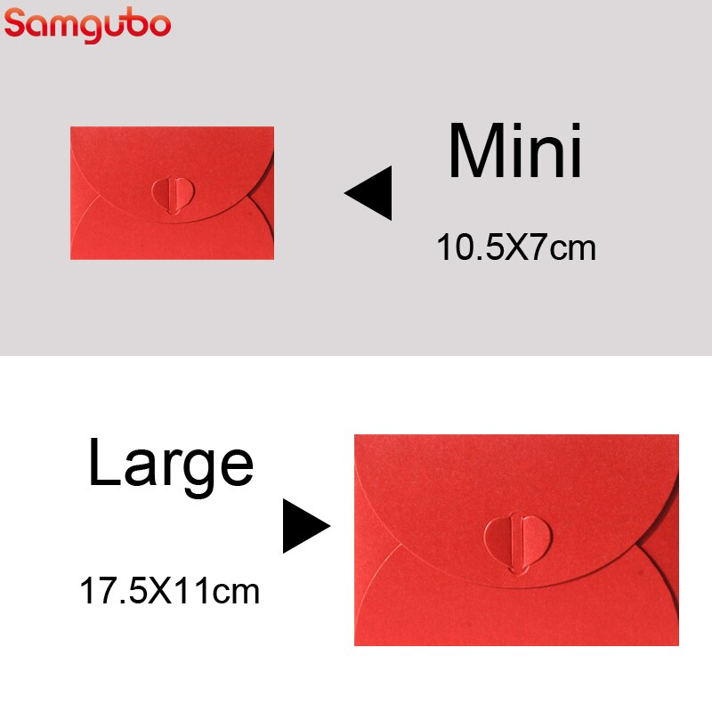 10pcs/lot Mini/Large Love Heart Paper Envelopes Kawaii Card for Wedding Invitations Greeting Cute Envelope Letter Paper