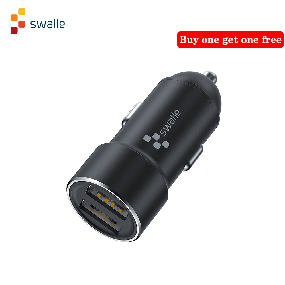 Swalle 3.4A auto telefoon oplader mini snelle autolader universele tiny car chager voor mobiele telefoon high speed dual plug usb charger