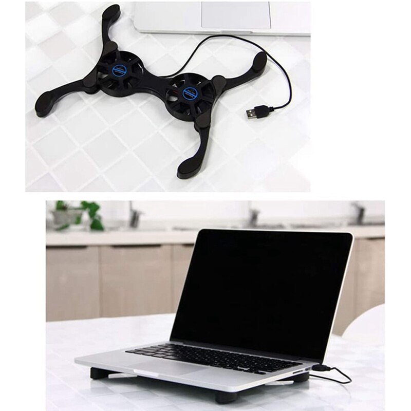 Laptop Cooling Pad,Dual Fan Voor Laptop Cooling &amp; Business Man &amp; Laptop Cooling Base, Laptop Pc Ondersteuning