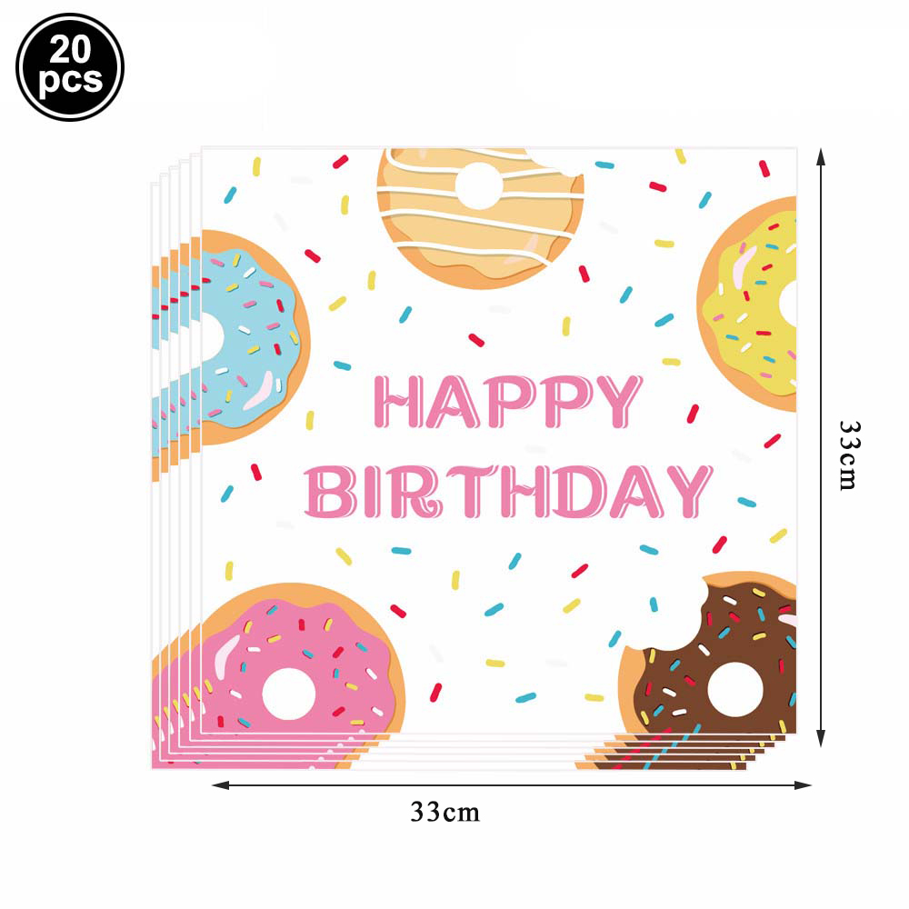 Donuts Dinner Plates Party Supplies Tableware Napkins Donut Tablecloth Donut Grow Up Birthday Party Baby Shower Decorations: Silver