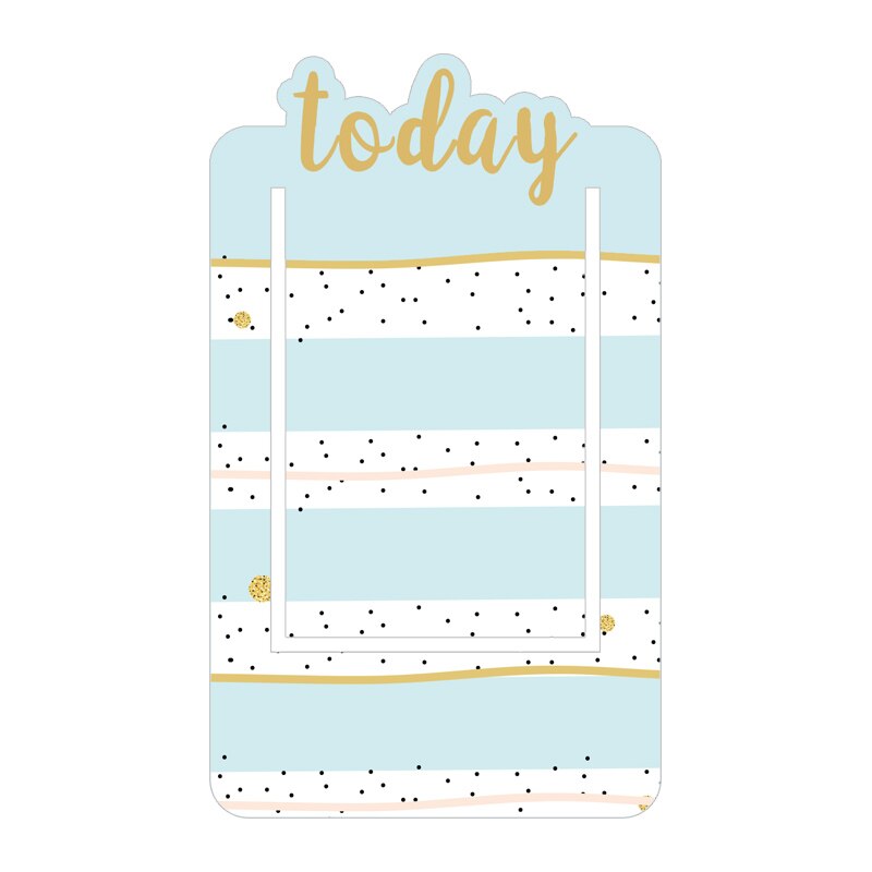Fromtheon-marcapáginas de plástico cubierto de PVC para libros, marcadores de índice, accesorios para planificador, papelería: Mint Today