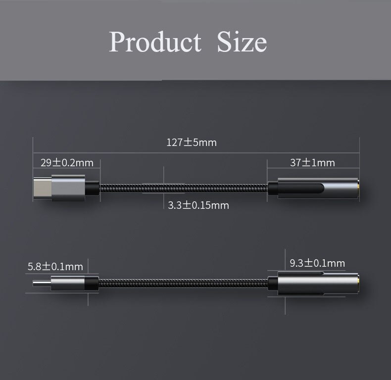 Amplificateur de casque de Type C à 3.5mm pour Google Pixel 2/3/4XL,Samsung Galaxy iPad