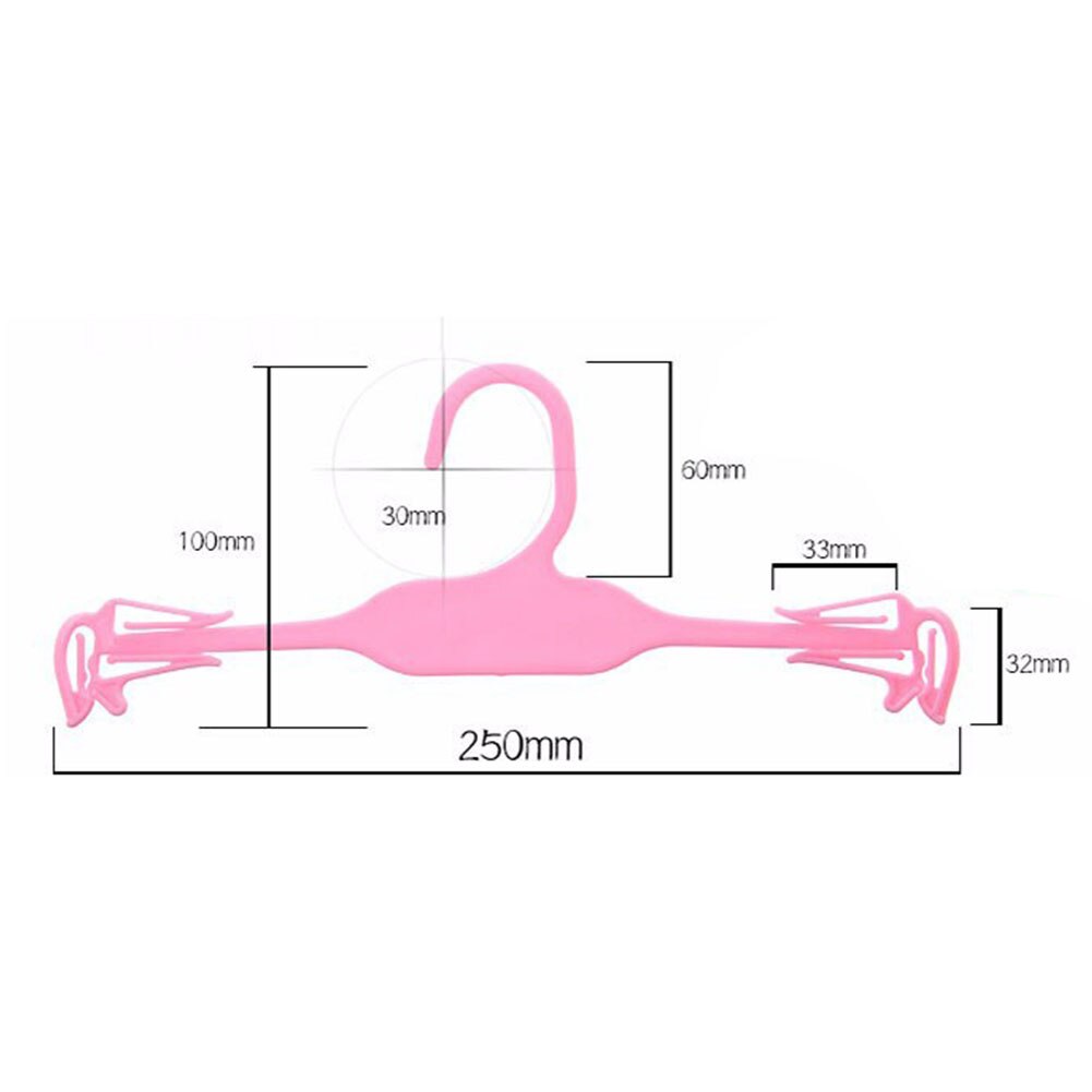 Cintre en plastique pour soutien-gorge, sous-vêtements, garde-robe, organisateur de séchage, 10 pièces