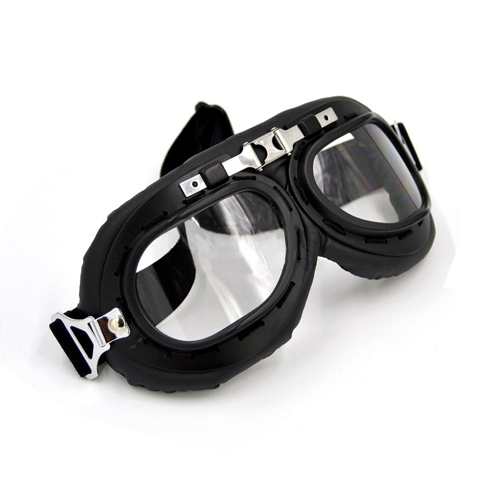 BJMOTO-Gafas transparentes Retro para motocicleta, lentes Antiparras para casco de estilo Harley, Antiparras y Motocross