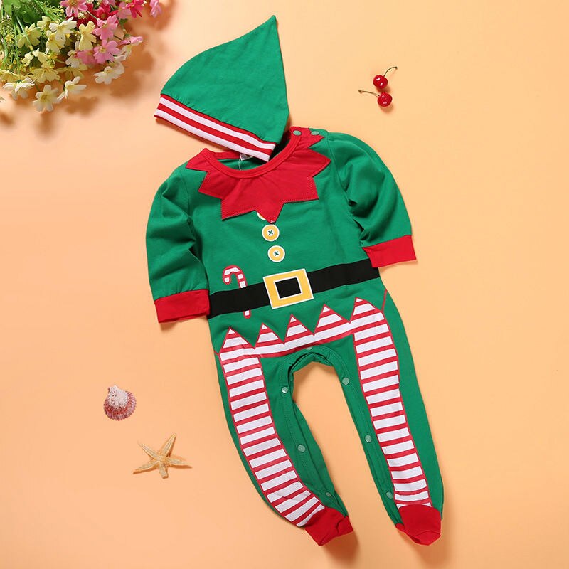 Kerst Baby Kleding Voor Baby Meisjes Jongens Rompertjes Pasgeborenen Warme Romper Met Voet Kostuum Voor Kinderen Katoen Bodysuits Natal Roupas