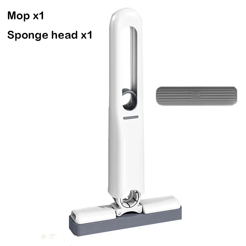 шбра Mop Krachtige Knijp Opvouwbare Vloer Wassen Huis Schoonmaken Mops Zelfknijpen Bureau Cleaner Glas Huishoudelijke Schoonmaakmiddelen Gereedschap: Blauw