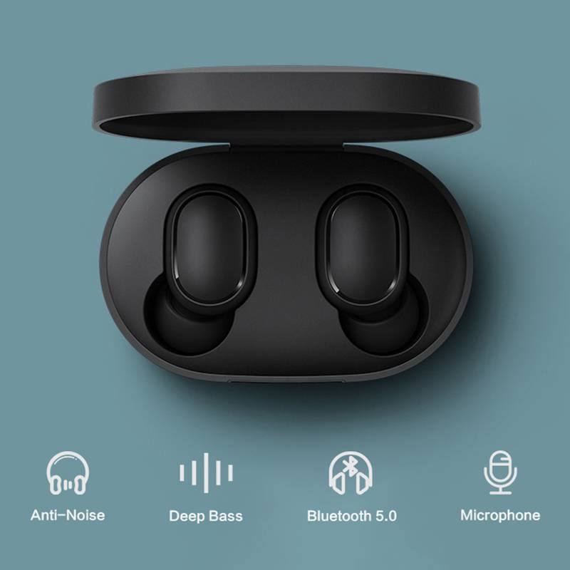 Xiaomi-auriculares inalámbricos Airdots 2 Redmi Airdots S TWS, cascos con Control de voz, Bluetooth 5,0, reducción de ruido y Control táctil