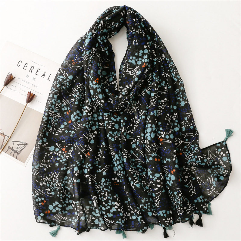 Paisley Abstract Floral Tassel Viscose Shawl Scarf Lady Wrap Thin Pashmina Stole Muslim Hijab 180*90Cm: Fluorescent Yellow