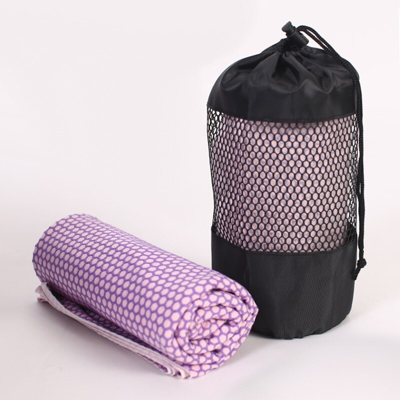 Manta de Yoga plegable antideslizante transpirable, toalla deportiva para Fitness, ejercicio, Pilates y Yoga, 183x63cm, 1 unidad: Light purple