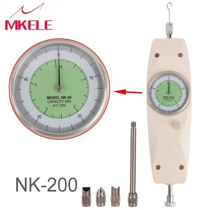 NK-200 Dynamometer Measuring Instruments Thrust Torque Tester Analog Push Pull Force Gauge Tension Meter Celular
