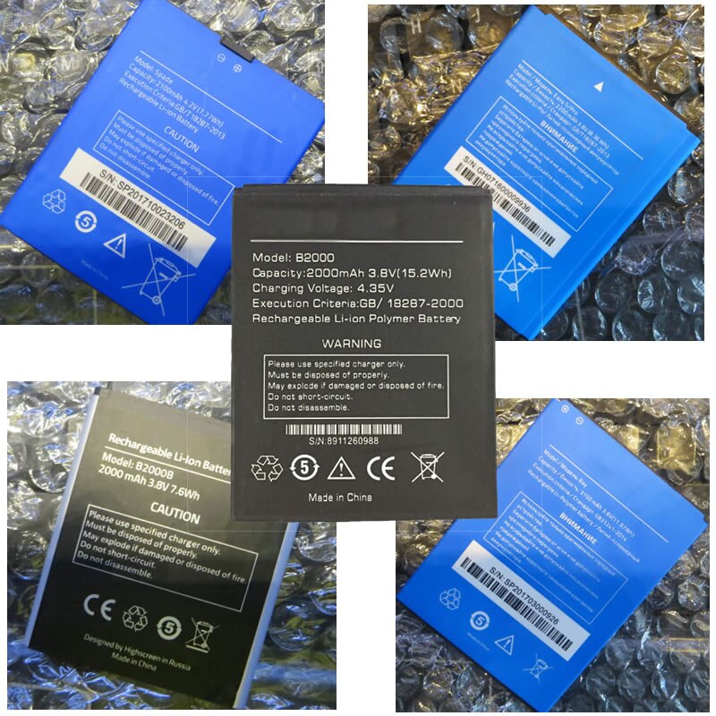 Highscreen Spade BAY B2000 S/PRO batterij voor Highscreen WinWin win win B2000B Mobiele Telefoon Batterijen + Tracking code