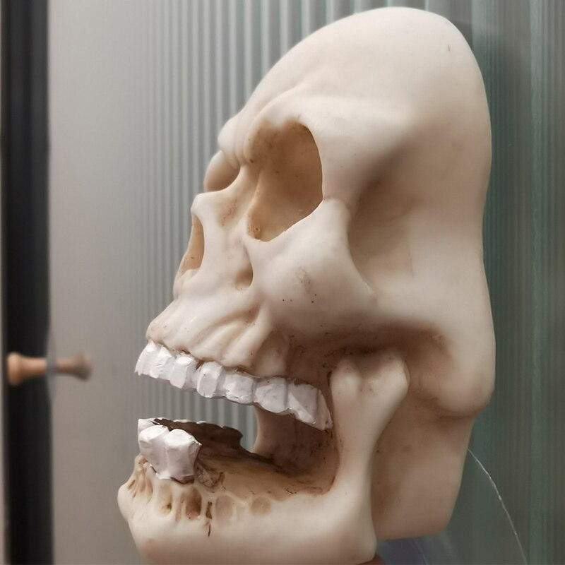 Wall Mount Resin Skeleton Desk Ornament Statue For Funny Party Decor Statues Skull Sculpture Key Storage Hook