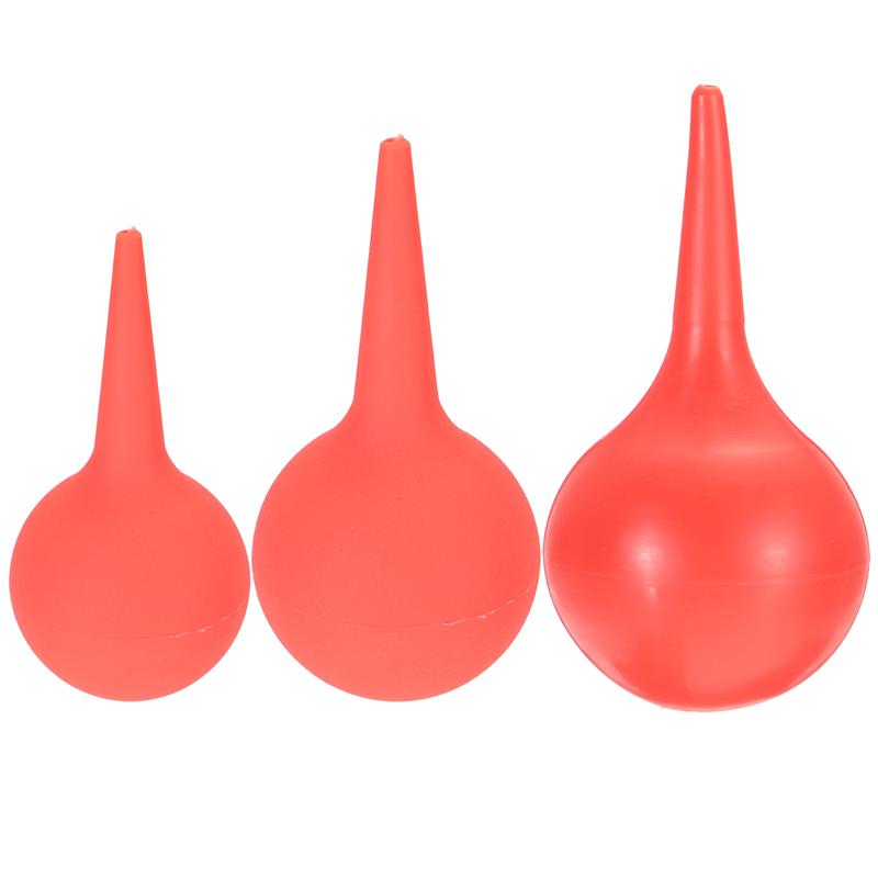 30/60/90ml Ear Cleaning Balls Squeeze Suction Bulb Cleaning Dust Blower Dirt Blowing Ball Ear Clean Ball Dirt Blowing Ball: 3pcs