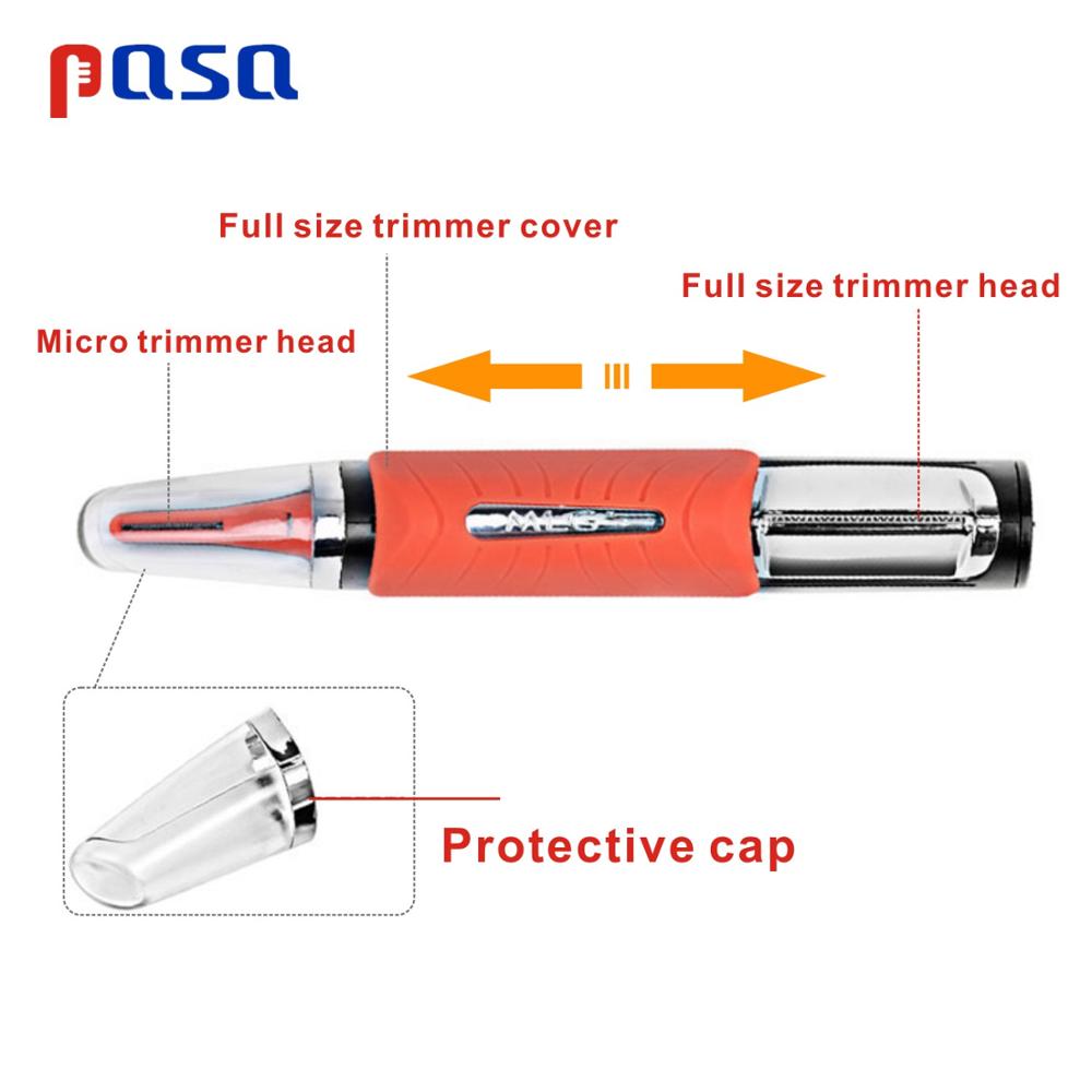 LED Light Multifunctional Nose Hair Trimmer Men Eyebrow Ear Hair Removal Haircut Machine Personal Face Care Shaver