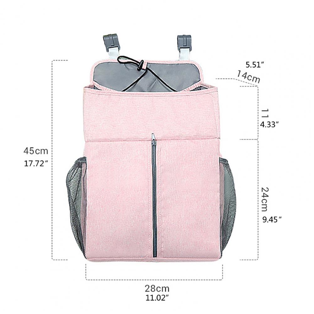 Kleinkind Multi-Funktion Lagerung Tasche Bett Organizer Große Kapazität Wasserdichte Flachs Nacht Hängende Lagerung Tasche für Baby Liefert