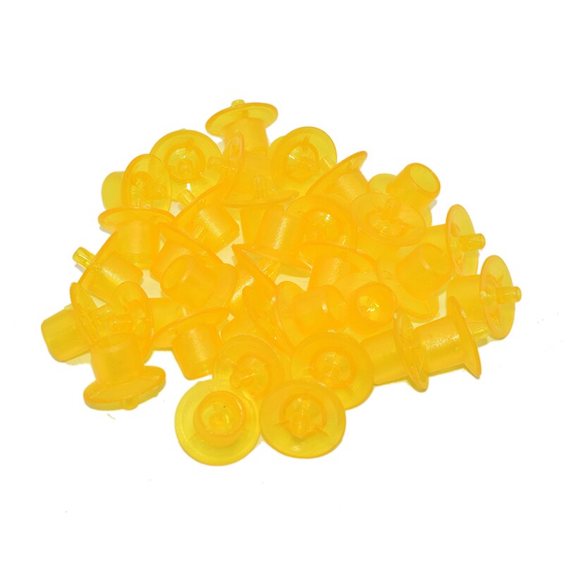 Marco de cría Langstroth Queen, 1 Juego con 2 barras de marco, soporte de celda de 4 celdas, barra con tazas JZBZ x 70 Uds.: 60PCS Cups Yellow