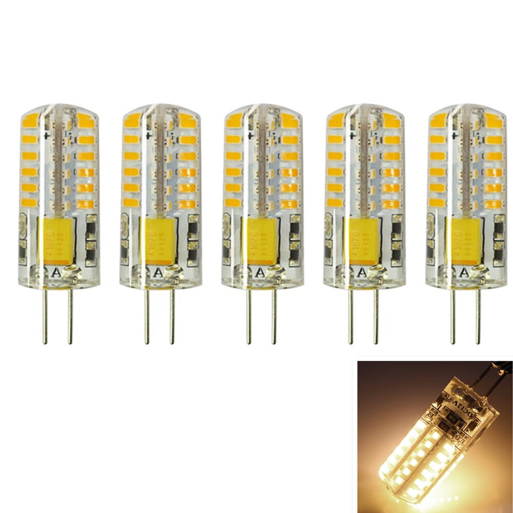 G4 Led Lamp 12V 48 Leds Silicone Corn Led Lamp Kristallen Kroonluchter 3014SMD Spotlight Wit/Warm Wit Licht