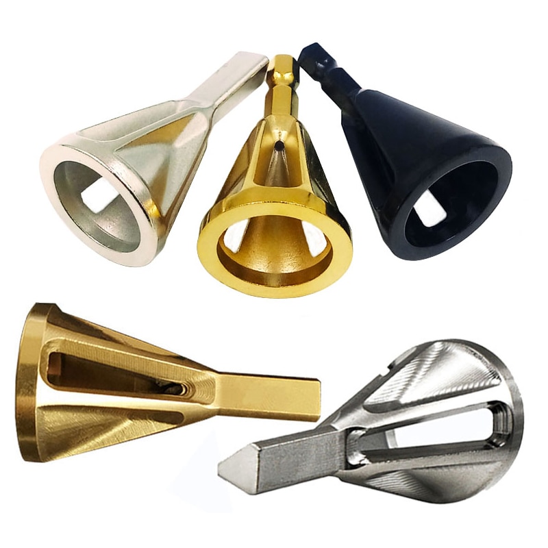 Ontbraamgereedschap van roestvrij staal met zeshoekige/driehoekige schacht, buitenafschuining, boor met hoge sterkte en hardheid, verwijdert bramen