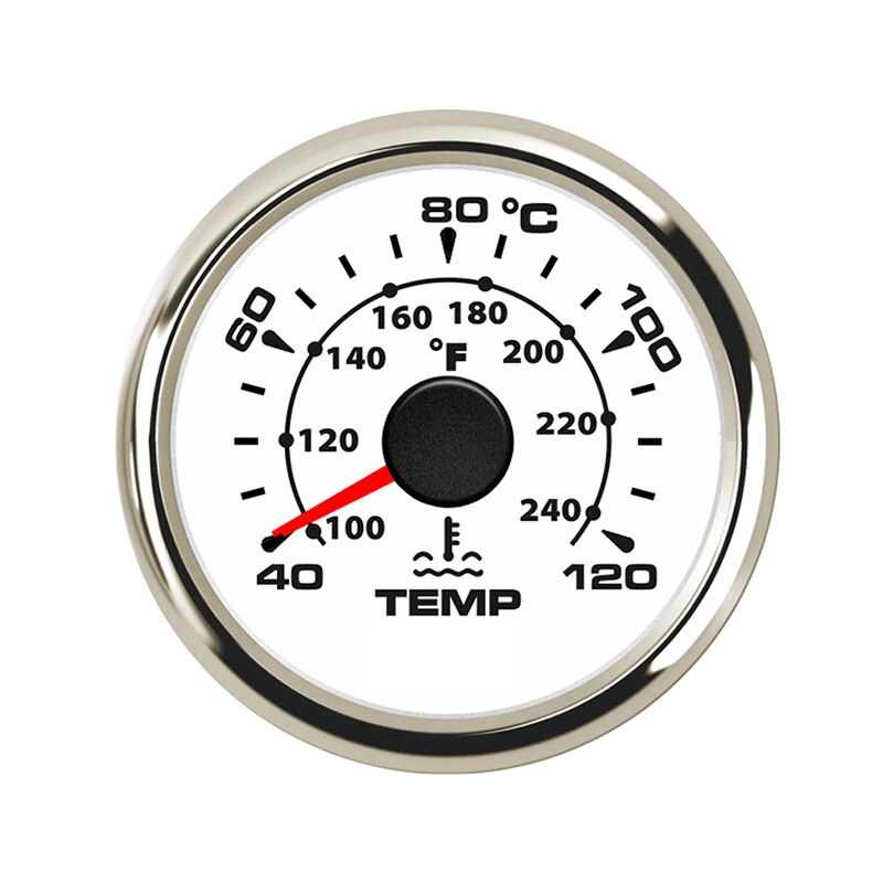 Digital Temperature Gauge For Car Thermometer 52 MM round mini Water temp Meter Indicator Car Boat With Back light Turbo Boost