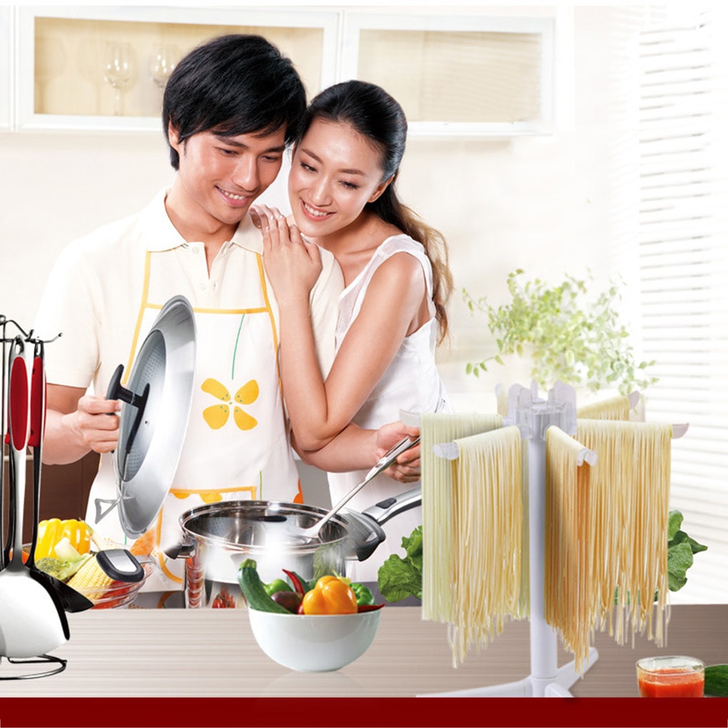 Plastic Spaghetti Pasta Drying Rack Stand Noodles Drying Hanging Holder for Kitchen
