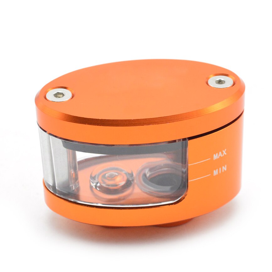 Accesorios para motocicletas tanque de cilindro de embrague delantero de Motor de copa de fluido de aceite para Ducati 848 Diavel Hypermotard 1100 696 Monster 1098: Naranja