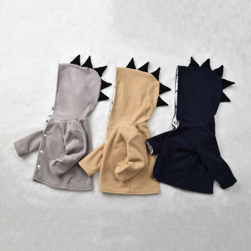 1-5 Years Baby Boys Coats Spring Autumn Clothing Toddler Kids Baby Boy Dinosaur Hooded Coat Jacket Boys Hoodies Outwear Clothes
